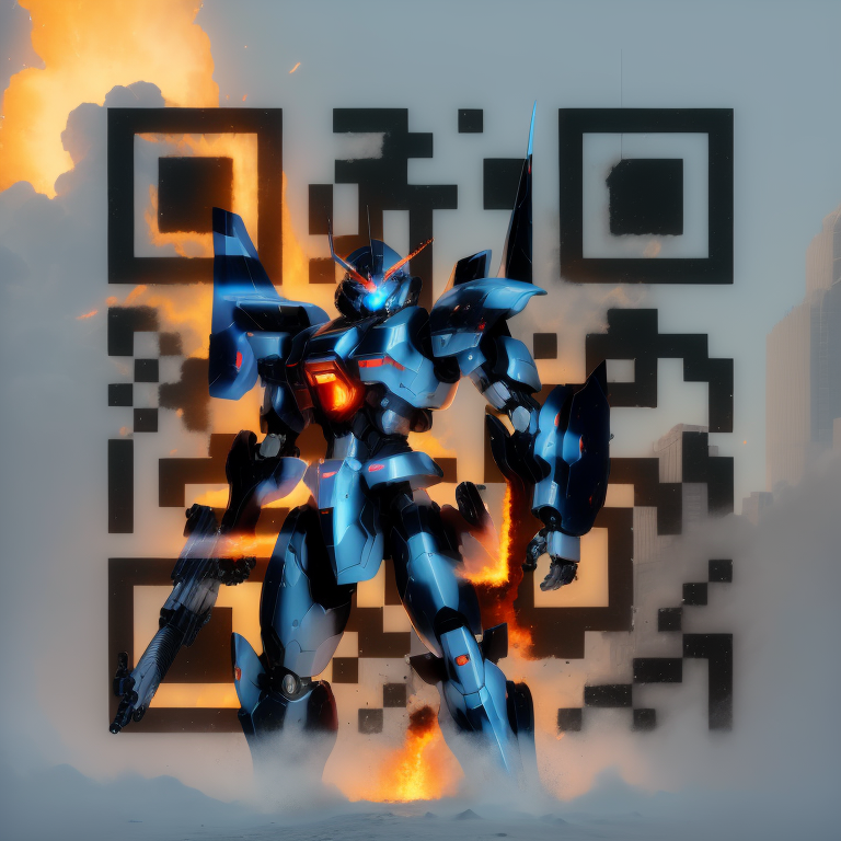 Mech Robot QR Code
