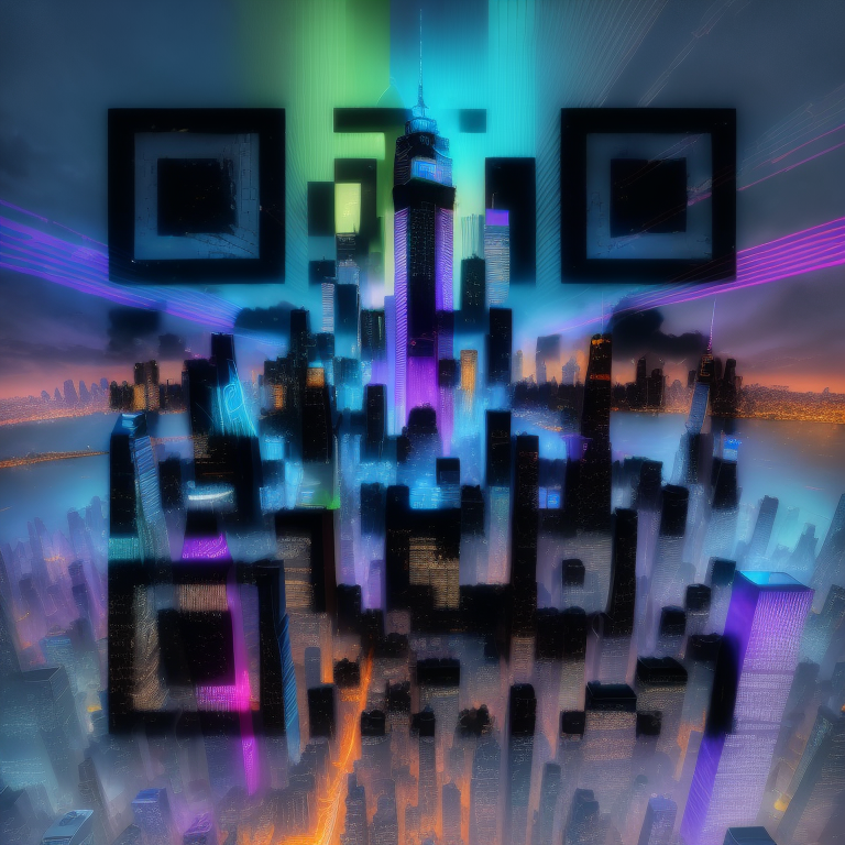Cyberpunk NYC QR Code