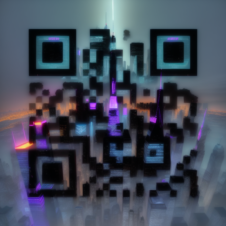 Cyberpunk NYC Alternative QR Code