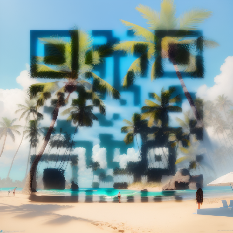 Palm Trees QR Code