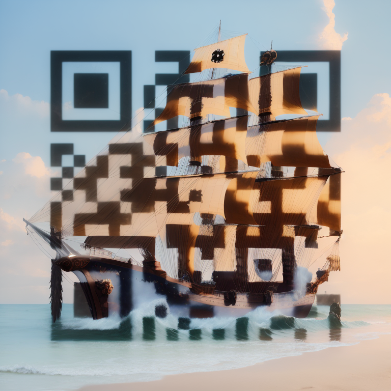 Pirate Ship Alternative QR Code